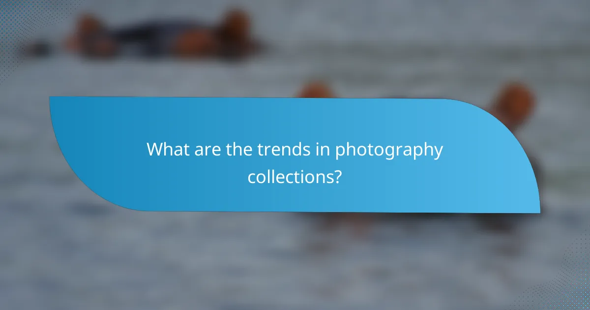 What are the trends in photography collections?